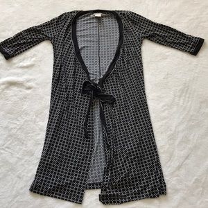 Max Studio front-tie cardigan